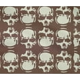thumbnail image 5 of oneOone Cotton Flex Brown Fabric Skull Fabric For Sewing Printed Craft Fabric By The Yard 40 Inch Wide-R6, 5 of 5