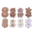 thumbnail image 3 of 24 UNIDS DIY Yute Decoración de Flores Estilo Rústico Kit de Flores de Lino DIY Vintage Hecho A Mano Materiales de BRICOLAJE Creativo Arpillera Rosa Decoración para Navidad Boda Fiesta Decoración, 3 of 5