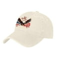 thumbnail image 7 of 250th Anniversary Hat, Adjustable Washed USA Cap with Patriotic Eagle Design, Independence Hat, Celebrate 250 Years, Perfect for Independence Day[Printed], 7 of 7