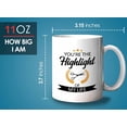 thumbnail image 6 of Barber Coffee Mug 11 oz White - You're The Highlight - Hairdresser Stylist Beautician Shaver Male Female Hairstylist Beauty Salon Hair Salon Cosmetologist Philocalist, 6 of 7