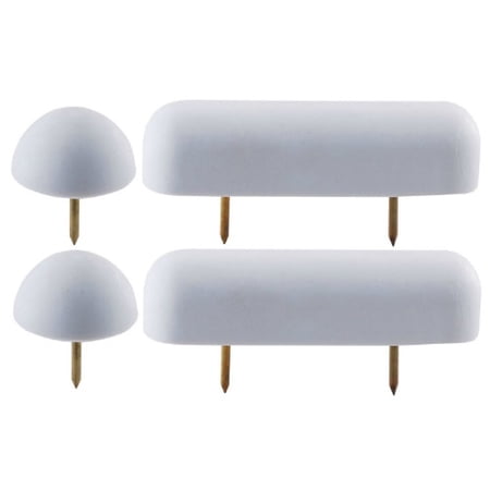 UPC 019442107246 product image for LDR 503 4130 Toilet Seat Bumper Set, White Plastic | upcitemdb.com