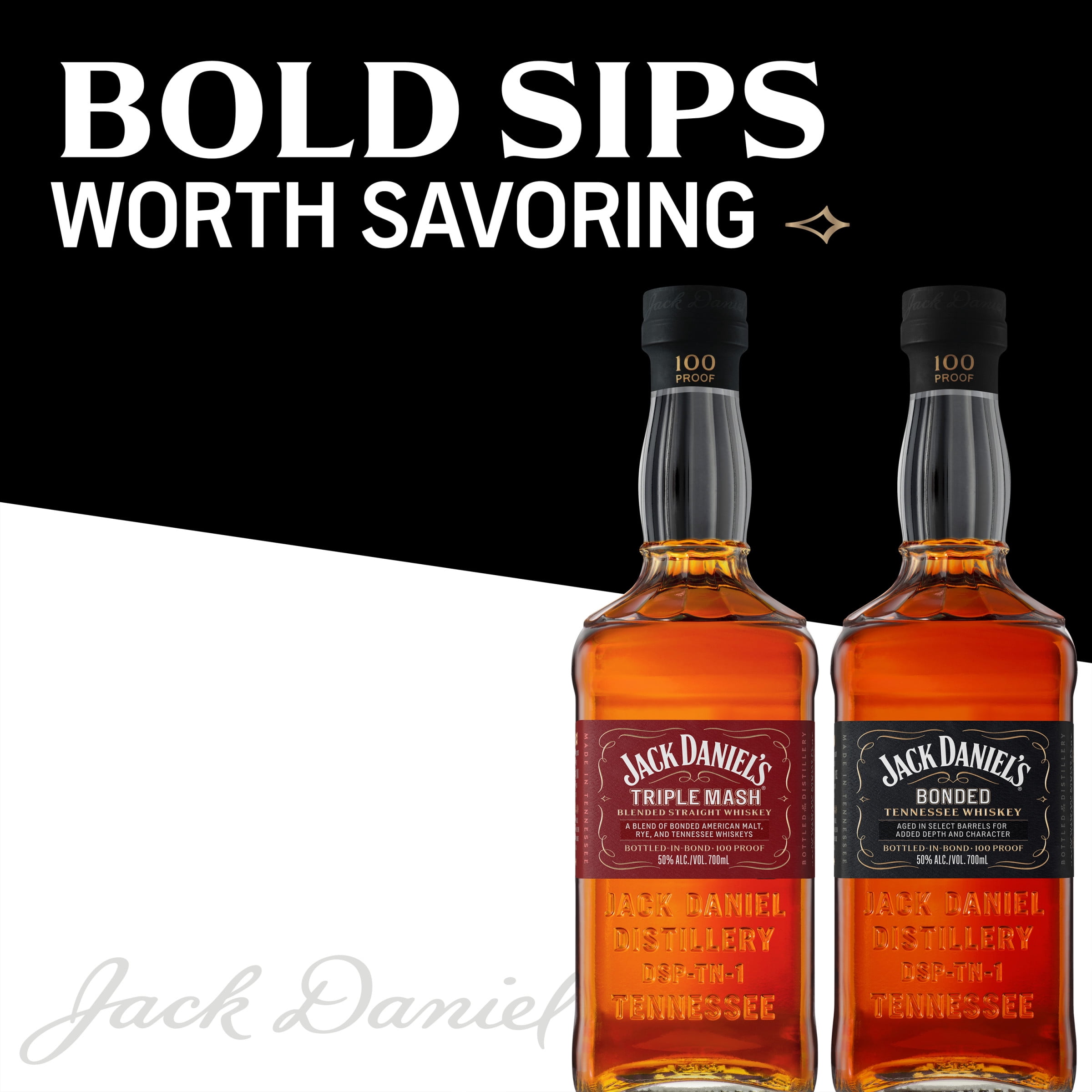 Jack Daniel's, Tennessee Whiskey, Bonded, 700 mL, 100 Proof