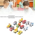 thumbnail image 4 of Wooden Cars Set, Rounded Edges Lightweight 12Pcs Multiple Durable Wooden Miniature Cars  For School, 4 of 8