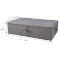 thumbnail image 3 of iwill CREATE PRO Contenedor de almacenamiento debajo de la cama Caja organizadora de almacenamiento de zapatos debajo de la cama con tapa gris oscuro, 3 of 5