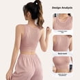 thumbnail image 2 of Chaleco deportivo ajustado para exteriores, sujetador de fitness transpirable de secado rápido a prueba de golpes para mujer, ropa de yoga de una pieza de alta resistencia, 2 of 5