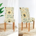 thumbnail image 3 of Yayeee 2 Pack Dining Chair Covers Stretch Parson Chairs Slipcovers Seat Protector, Floral Birds Pattern, 3 of 6