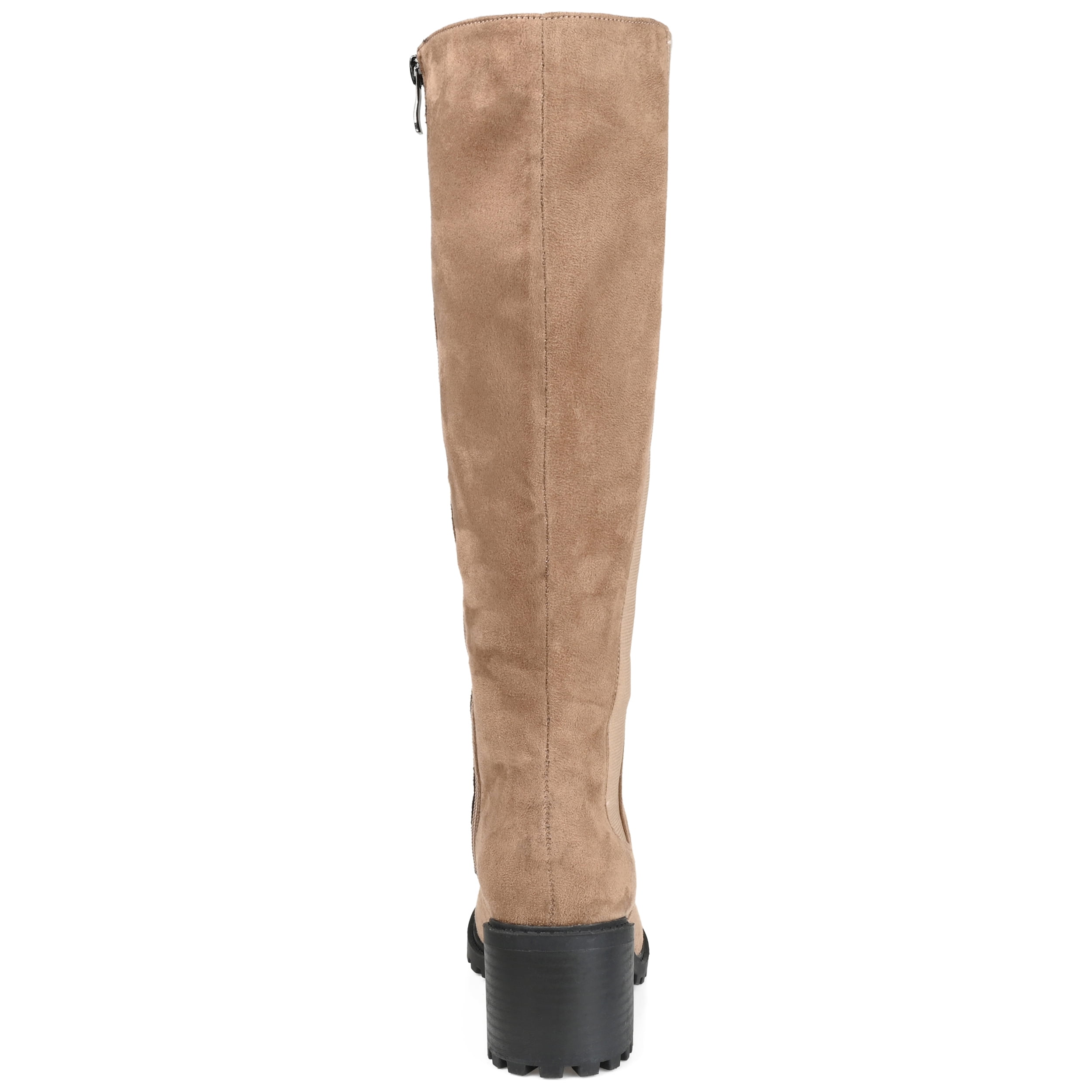 Journee Womens Jenicca Wide Calf Stacked Heel Knee High Boots