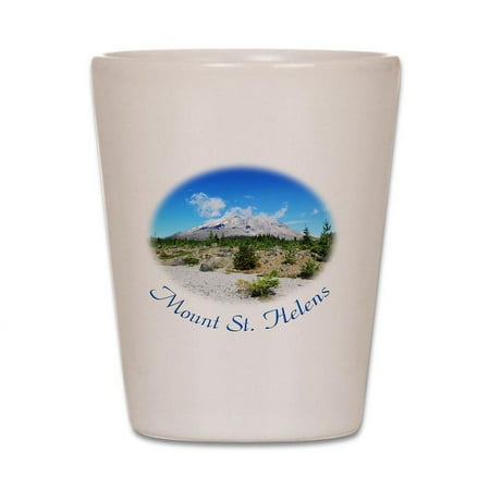 

CafePress - Mount St. Helens. National Park Near Seattle U.S. - White Shot Glass Unique and Funny Shot Glass