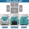 thumbnail image 6 of HELLHERO Sea Turtle Starfish Recliner Covers, Washable Elastic Recliner Couch Covers with 4 Pack Pockets, Anti Stain for Single Reclining Chair in Living Room, 6 of 8