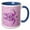 Blue/White, variant on 3drose, Pink Shimmering Glittery Underwater Turtle, 15oz Mug