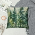 thumbnail image 2 of Leisuo Watercolor Dark Green Tree Pillow Covers , Nature Themed Christmas Throw Pillow Covers Rustic Forest Pillowcase Decor for Indoor Outdoor Home Sofa Bedroom Living Room, 2 of 5