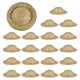 thumbnail image 1 of Uxcell 20 Pcs Mini Sombreros de Paja, Sombreros de Muñeca de 2 x 0.5 Pulgadas, Adornos Miniatura para Decoración de Casas de Muñecas, 1 of 6