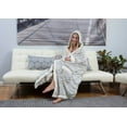 thumbnail image 2 of Chic Home Nadine 1-Piece Novelty Fleece Hooded Snuggle, 51x71, Light Grey, 2 of 2
