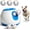 Blue, variant on FetchFlow Automatic Dog Ball Launcher, Hands-Free Interactive Fetch Play with 3 Balls, Adjustable Distances (3/6/9m) for Indoor & Outdoor Dogs
