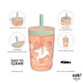 thumbnail image 6 of Zak Designs 15oz Kelso Toddler Cups For Travel or At Home, Durable Plastic Sippy Cups With Leak-Proof Design is Perfect For Kids (Unicorn), 6 of 9