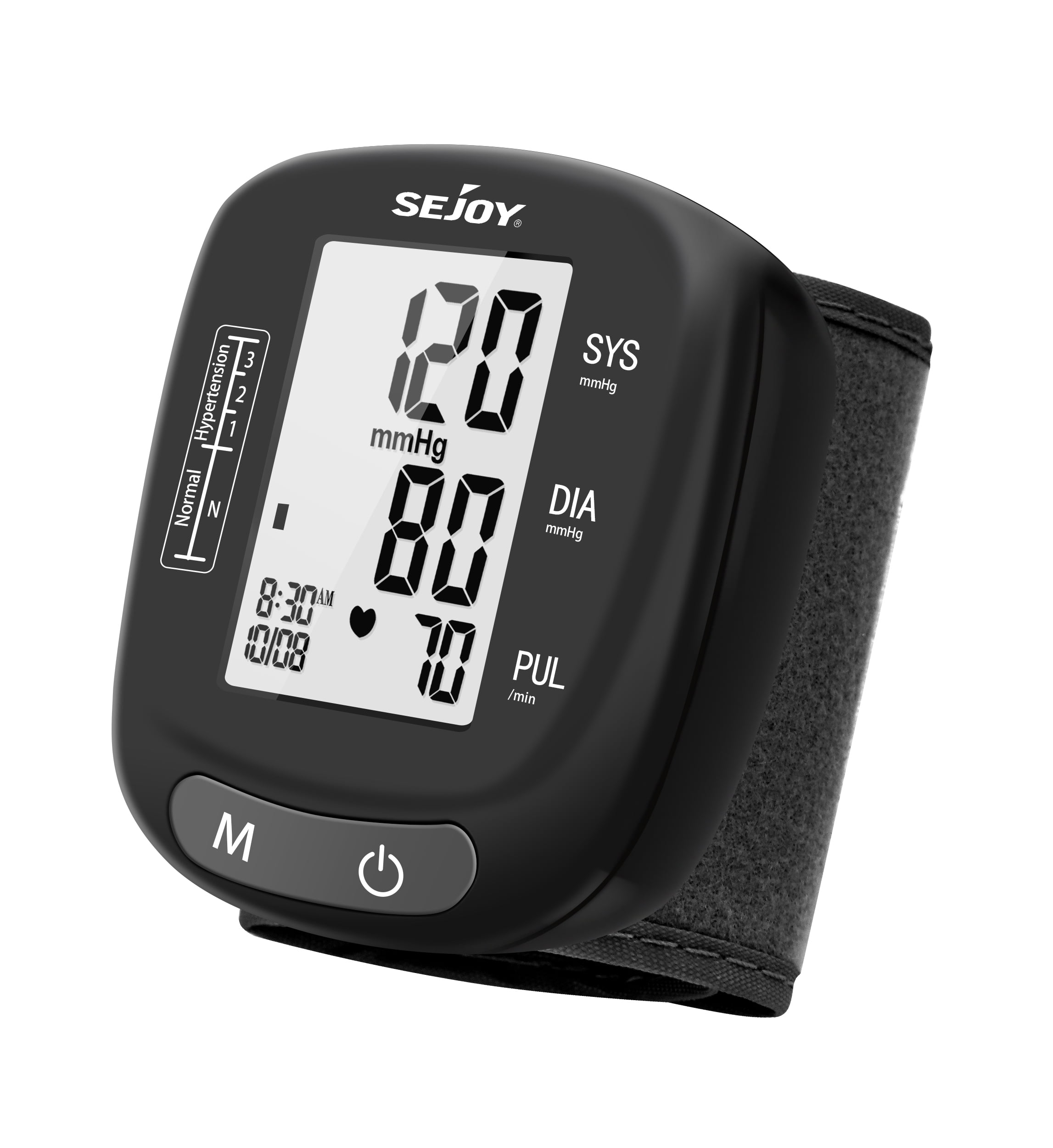 Sejoy Wrist Blood Pressure Monitor, Digital BP Machine, Automatic Home