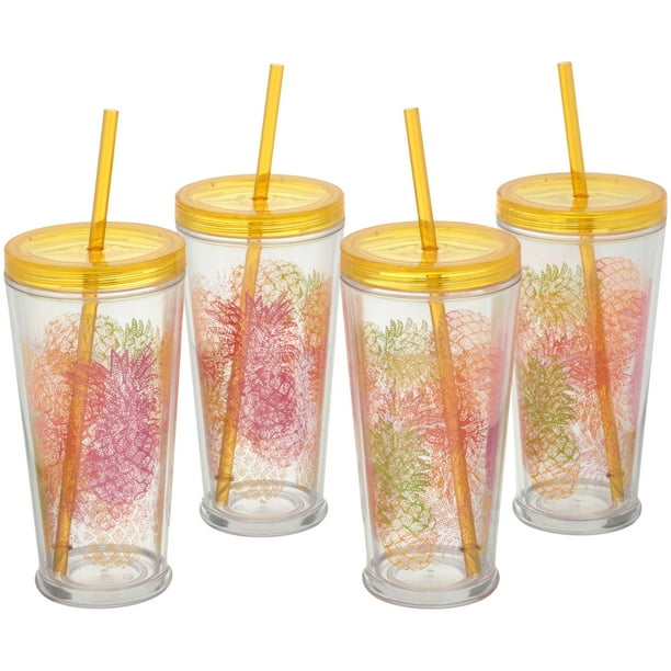 Mainstays™ Pineapple Double Wall Tumbler 24 oz. Box