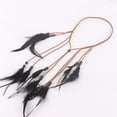 thumbnail image 1 of Diadema bohemia para mujer, tocado vintage, diadema para mujer, accesorio para el cabello con borlas de pavo real, diadema bohemia, 1 of 3