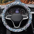 thumbnail image 6 of Renewold Universal Steering Wheel Cover, Soft Breathable 15 Inch Car Steering Wheel Cover Auto Accessories Fit for Most Vehicles, Leopard Print Blue Purple, 6 of 7