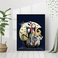 thumbnail image 2 of Jack Sally The Nightmare Before Christmas Skull DIY 5D Diamond Digital Painting Kit Crystal Rhinestone Embroidery Cross-stitch artwork Crafts Canvas wall decoration Birthday gift 12 X 16 inches, 2 of 5