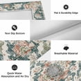 thumbnail image 5 of Green Orange Boho Outdoor Rug 3x5 Ft, Non Slip Washable Area Rug, Abstract Medieval Vintage Ethnic Floral Patio Rugs Carpet Runner, Large Floor Mat for Indoor/Outdoor Deck Porch Camping, 5 of 8