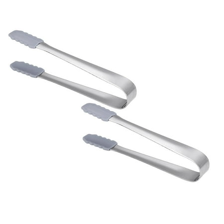 

2PCS Christmas Thanksgiving Food Clips Kitchen Creative Silicone Clip Stainless Steel Handle And Hand Shaped Designed Tongs Gadgets For Sweets Ice Cube Spices Sugar Barbecue