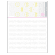 Compuchecks 50 Blank High Security Check Paper On Top - Weight # 70 Gray/Red Art Deco