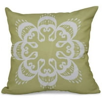 Simply Daisy 16" x 16" Ikat Mandala Geometric Outdoor Pillow