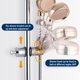 thumbnail image 3 of RV Soporte universal para cabezal de ducha Barra deslizante 2025 mm Soporte de ducha ajustable para ducha de mano o cabezal de ducha para baño Rotación de 360 ​​° Calidad ABS Plástico cromado, 3 of 5