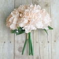Efavormart 5 Head Blush Artificial Peony Silk Bouquet For DIY Wedding ...