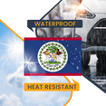 thumbnail image 6 of Magnet Me Up Belize Belizean Flag Vinyl Automotive Magnet Decal, 4x6 Inches, 6 of 7