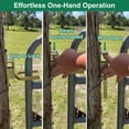 thumbnail image 3 of Birdeem Gate Latch,Automatic Locking Gate Closing Device,Instant Secure Lock for One Hand Operation,Durable Rust Resistant Outdoor Use on Wood Metal and Pipe Gates, 3 of 9