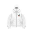 thumbnail image 1 of WZXFASHION Ski Print Hooded Double Hooded Top With Zipper And Pockets Same Style Ski Suit For Men And Women Spring Savings Clearance wool pullover sweater, 1 of 2
