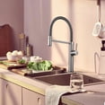 thumbnail image 2 of High end Spring Kitchen Faucet Brass Luxury Black Faucet for Kitchen Sink 360 ° Swivel Faucet Kitchen Accessories Sink Faucet, 2 of 5