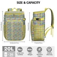 thumbnail image 4 of Vintage Checkered Cooler Backpack - 20L Insulated Soft Cooler Bag with Long-Lasting Cold Retention for Camping, 4 of 5
