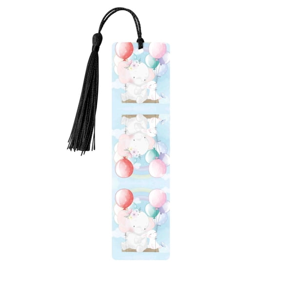 Kdxio Cute Elephant Print Metal Tassel Bookmarks,Perfect Gift for Art Lovers and Bookworms Metal Bookmarks for Women