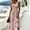 Pink, variant on QUNYINEY Sleeveless Dresses Women Long Floral A Line Casual Sundress V Neck Beach Vacation Loose Fit Dresses
