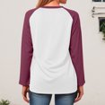 thumbnail image 5 of UngA Fashion Clothing Long Sleeve V Neck Shirts for Women Fall Tops Lightweight Sweaters Dressy Casual Tunic Tops 2025 Outfits Brick Red,L, 5 of 7