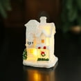 thumbnail image 3 of Resin Snow House under $5! Xqxayjr Christmas Resin Snow House, Glowing Winter Village Desktop Ornament, Miniature Snowy Cabin for Holiday Decor, Christmas Gift for Family and Friends, 3 of 3
