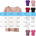 thumbnail image 3 of Nmnitkp Oversized Women's Short Sleeve T-Shirts Solid Color Crew Neck Short Sleeve T-Shirt, Loose Fit Casual Summer Tops for Women Daily Wear Purple,XL, 3 of 5