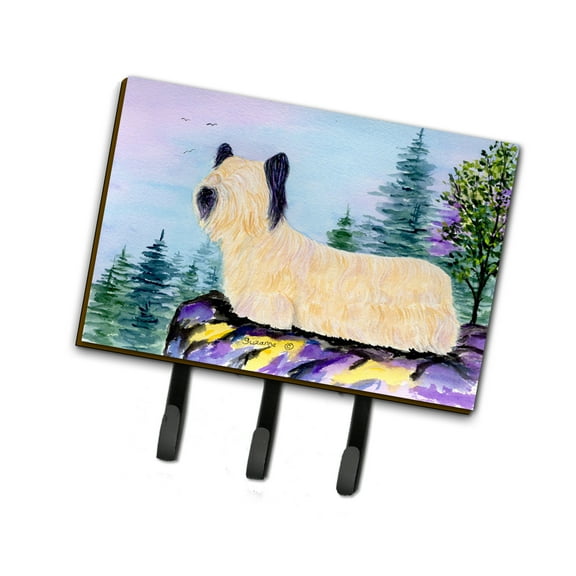 Carolines Treasures SS8679TH68 Skye Terrier Leash Holder or Key Hook, Large, Multicolor