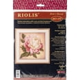 RIOLIS Stamped Cross Stitch Kit 7.75"X7.75"Peony (14 Count)