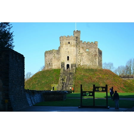 - LAMINATED POSTER Stocks Uk Wales Castle Cardiff Medieval Stone Poster Print 24 x 36