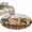Brown, variant on Round Rug 4Ft Washable Non-Slip, Plaid Pig Cow Wooden Circle Area Rugs for Living Room Bedroom, Black White Farmhouse Animals Indoor Floor Mats Carpet Runner for Home Decor Aesthetic
