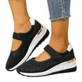 thumbnail image 5 of IUJSOY Wedge Sneakers for Women Hollow out Mary Jane Shoes Platform Sandals Casual Walking Shoes, 5 of 8