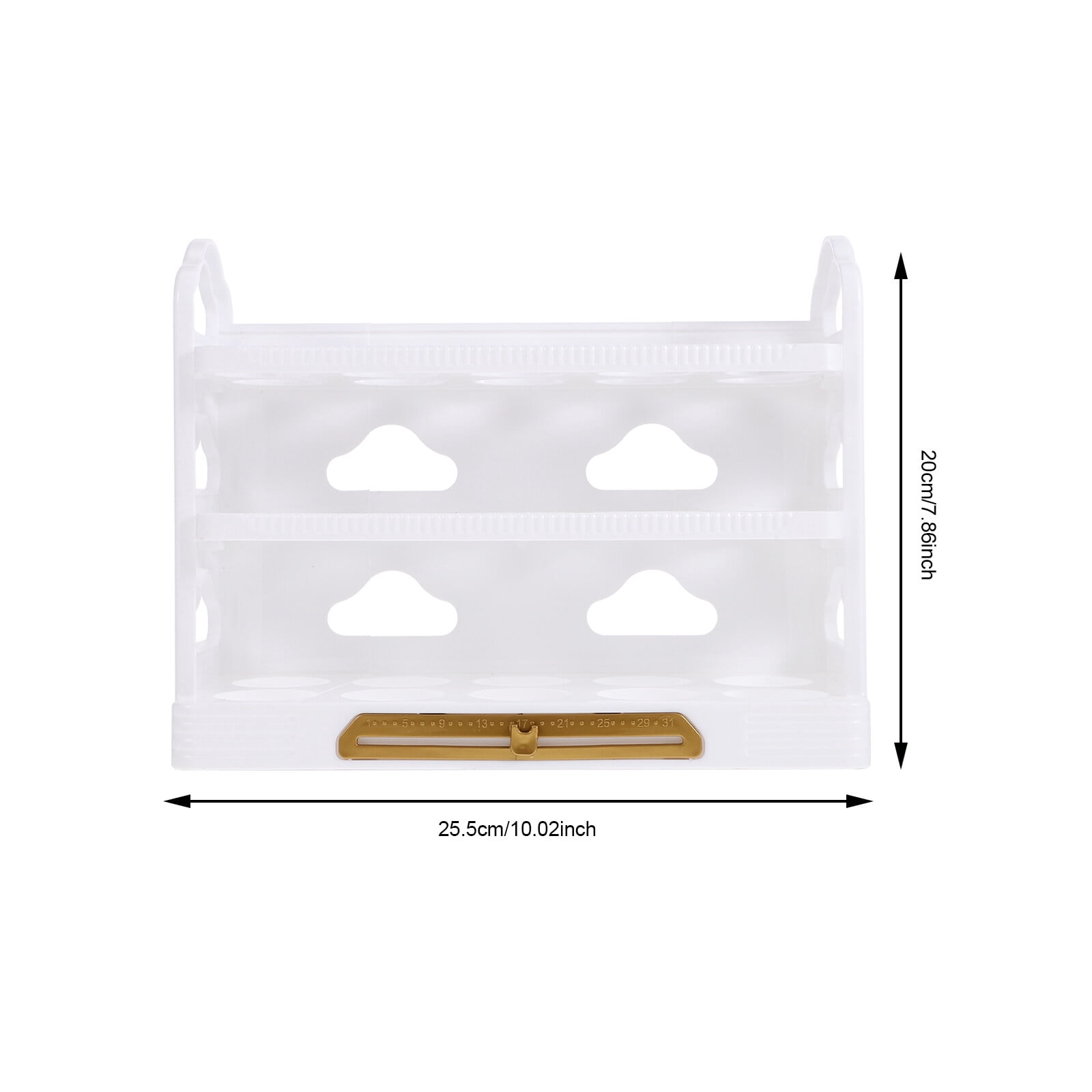 HOMEMAXS Egg Holder for Refrigerator 1 Set Flipped Container Multi Layer Household Egg Rack Box