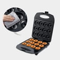 thumbnail image 2 of Mini Donut Maker - Máquina para hacer donuts para el hogar, hace 12 donuts, superficie antiadherente, cocción segura para niños, un regalo único de mini electrodoméstico, 2 of 5