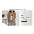 thumbnail image 5 of BTFBM Faux Fur Vest Women Fall Fashion Sleeveless Fuzzy Jacket Fluffy Coats Winter Clothing Furry Outerwear Vests, 5 of 9