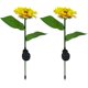 thumbnail image 1 of 2 Pcs Pack Solar Flower Lights Outdoor Solar Lights Sunflower Decorative LED Solar Lights, 1 of 5