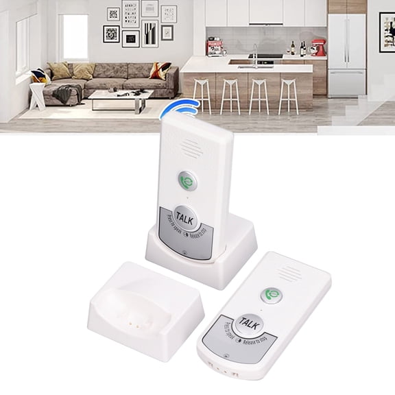 2,Way Wireless Voice Intercom System, Long Range, Adjustable Volume, Ideal For Caregivers Home Use